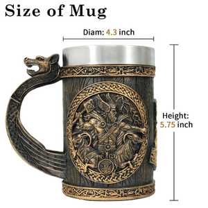 Taza de cuerno de búfalo hecha a mano, recipiente rústico ecológico, taza elegante y duradera, perfecta para café, té, whisky, regalos - Product Image 1