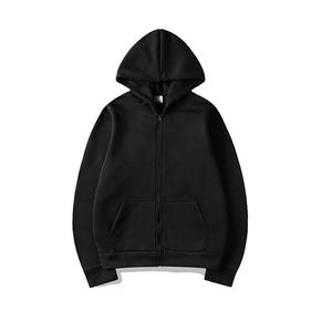 Ventes en gros de sweats à capuche épais en molleton d'hiver 100% coton personnalisés avec logo en caoutchouc - Impression en relief - Product Image 2