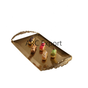 ถาดเสิร์ฟอาหารดีไซน์หรูถาดโลหะอุปกรณ์ตกแต่งร้านอาหาร - Product Image 4