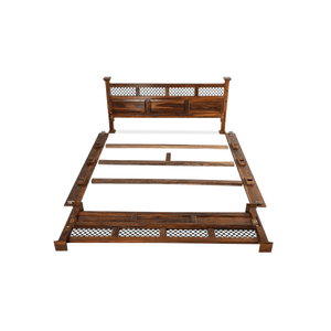 Juego de dormitorio reclinable antiguo con cama Jali de madera maciza de estilo francés con suavidad y almacenamiento para el hogar, granja, Hotel y apartamento - Product Image 3