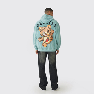 Sudaderas Básicas de Moda Otoño Invierno, Algodón de Alta Calidad Mezclado, Bordado Personalizado, Estampado Puff, Transpirable, Sólido para Hombre y Mujer - Product Image 5