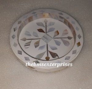 Bandeja de baratijas de nácar de tamaño pequeño extremadamente hermosa, bandeja de Incrustaciones de nácar para decoración del hogar y decoración de habitaciones - Product Image 2