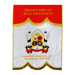 Bandera de Regalia masónica, banderines suaves masónicos, bajo nivel de pedido, servicio OEM - Product Image 3