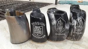 Taza de cuerno de vikingo hecha a mano, producto de alta calidad, uso doméstico y restaurante - Product Image 4