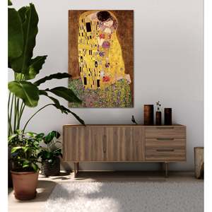 Gustav Klimt's the Kiss <b>Poster</b> Art Deco Design for Wall Decor - Product Image 2
