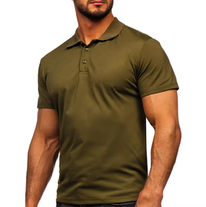 Camiseta de Polo de Golf de lujo personalizada para hombre, alto rendimiento, 100% algodón, cuello corto de punto vuelto, color personalizado de verano - Product Image 3