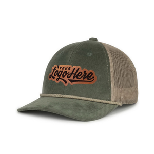 ODM OEM Factory 6 Panel Custom Trucker Hat Malla Transpirable Cuero Estructurado Parches Logo Cuerda Gorras Deportivas Para Hombres Mujeres Running - Product Image 4