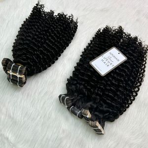 Meilleure vente Apo Hair brut vietnamien luxe qualité naturel noir lâche vague profonde style droit Afro extensions de cheveux humains - Product Image 1