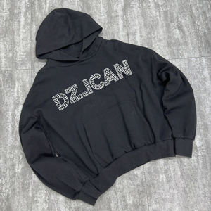 ผู้ผลิตเสื้อฮู้ดดี้ผู้ชายแบบซิป ผ้าฝ้ายออร์แกนิค 100% สำหรับฤดูหนาว สีดำ ผ้าเฟรนช์เทอร์รี่หนา ระบายอากาศได้ดี สีพื้น - Product Image 1