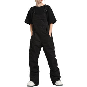 Bavettes de ski personnalisées pour femmes OEM ODM pantalons de neige isolés imperméables avec impression de logo et marque de distributeur vêtements de ski - Product Image 1