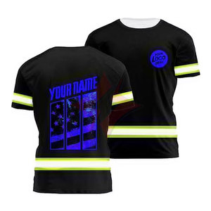 Camiseta de Seguridad de Manga Larga con Protección para el Cuello, Sublimación, Alta Visibilidad, Reflectante, ANSI Clase 1, Impermeable, Logotipo Personalizado OEM - Product Image 1
