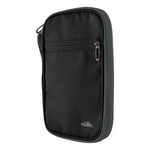 Organizer da viaggio Wallis con cerniera e tracolla nero e grigio - Product Image 3