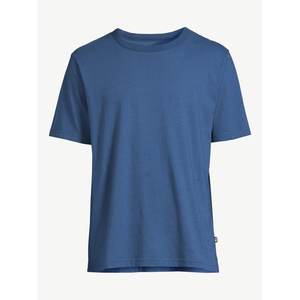 Camiseta de manga corta de algodón de peso pesado Beige de 300g, Camiseta básica holgada con cuello de verano para hombres y mujeres, tela de punto con patrón sólido - Product Image 1