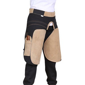 Leather Farrier <b>Chaps</b> Adjustable Horse Shoeing Apron Blacksmith Protection Gear for <b>Riding</b> Stable Work - Product Image 5