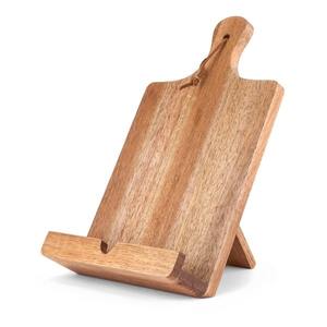 Minimalist <b>phone</b> stand wooden <b>mobile</b> <b>holder</b> complement securely cradles smartphone allowing <b>for</b> hand free viewing while charging - Product Image 1