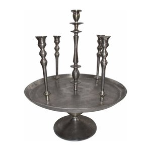 Bougeoir en aluminium fini or de qualité supérieure Intérieur de maison élégant et décorations de Noël festives pour le salon - Product Image 4
