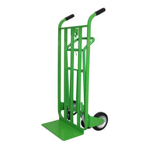 Brouettes en caoutchouc massif, capacité de charge 200 kg, chariot en acier transformable, cadre pliable à quatre roues pour outils industriels, personnalisable OEM - Product Image 1