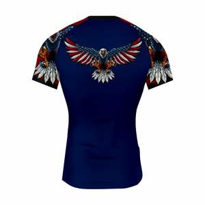 OEM Spandex à séchage rapide pour hommes BJJ Rash Guard Gym Surf Suit avec construction sans couture Respirant MMA Rash Guard - Product Image 2