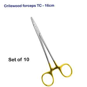 Juego de soporte de aguja de ortodoncia, 10 fórceps quirúrgicos Crilewood, instrumentos ortopédicos de acero inoxidable, quirúrgico Manual de alta calidad - Product Image 5