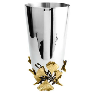 Florero de Metal decorativo antiguo con diseño Floral de amapola de latón hecho a mano inoxidable pulido para decoración de hogar y oficina - Product Image 2