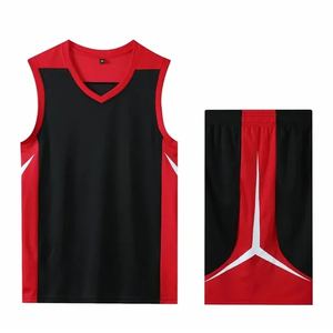 Nouveau Style professionnel personnalisé respirant évacuation de l'humidité séchage rapide basket-ball uniforme unisexe sans manches maillot court ensemble - Product Image 1