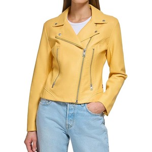 2022 vente en gros femmes vêtements en cuir mode dames veste en cuir PU vêtements d'hiver nouveau Style dames veste en cuir - Product Image 4