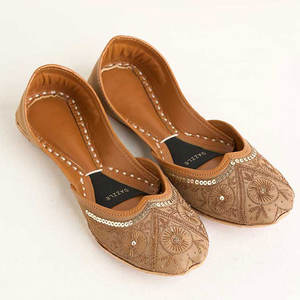 Zapatillas Khussa de Mujer de Color Sólido, Alta Calidad, con Estampado de Moda, Antideslizantes, Casuales, Cómodas, de Piel Sintética, en Oferta - Product Image 1