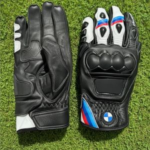 Gants de moto en cuir, gants de course, gants de protection pour motard, doigts entiers, demi-doigts, imperméables - Product Image 6