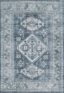Tapis turc géométrique uni en jacquard tissé à la machine Adiva de 20 pieds, lavable, avec dos en polyester antidérapant, à poils courts pour la maison - Product Image 3
