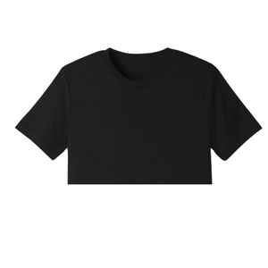 Camiseta de Manga Corta Casual para Hombre, Talla Grande, con Logotipo Personalizable de Alta Calidad, Color Negro Puro, 220 g/m², 100 % Orgánica - Product Image 4