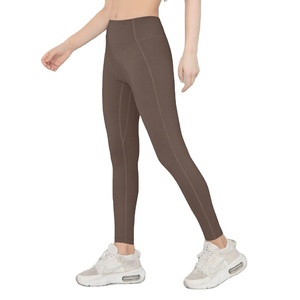 Novedad en Ropa Deportiva para Mujer, Leggings de Yoga Largos, Transpirables, de Alta Elasticidad, con Estampado Sólido y Efecto Fruncido, para Correr y Entrenar - Product Image 2