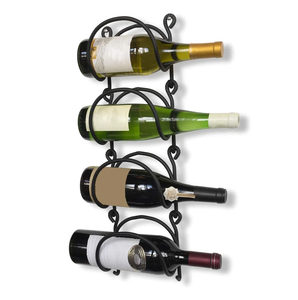 Présentoir à vin en métal Salle à manger Bar Décoration Porte-bouteilles à vin en métal Bière Boisson Boisson Tasses Organisateur - Product Image 1