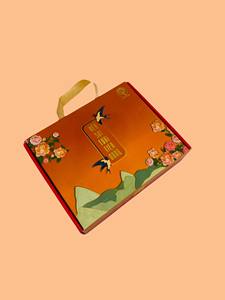 กล่องแข็งแบบพับได้เคลือบเงาสีทองยูวีแบบกำหนดเองสำหรับปั๊มฟอยล์สลักลายนูนริบบิ้นบรรจุภัณฑ์รังนก - Product Image 2