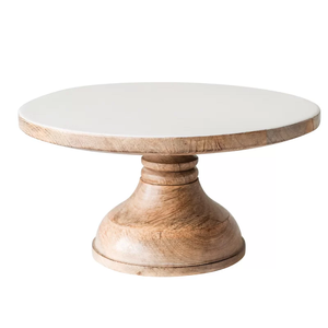 Hotel Tableware Decoration Accessories Enamel Finishing Wooden <b>Cake</b> <b>Stand</b> - Product Image 1