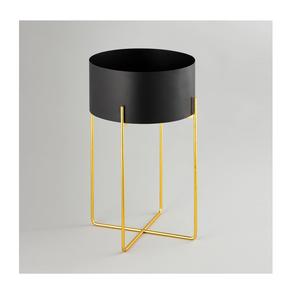 Macetas de metal de diseño creativo para interiores y exteriores con soporte para decoración de jardín de hogar y hotel Macetas y macetas - Product Image 1