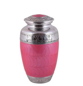 Urne funéraire gravée en argent pour cendres humaines Urne funéraire adulte fabriquée à la main-Grande urne funéraire pour cendres humaines rose perle - Product Image 6