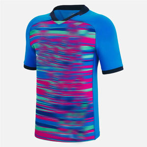 Maillot de rugby en polyester 100% personnalisé pour adultes maillot d'équipe de sport respirant en style d'ensemble de couleur unie - Product Image 5