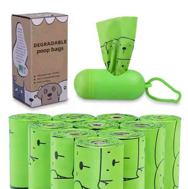 Large Private Label Disposable Plastic Scented Biodegradable Compostable Pet Trash Shit Waste Dog Doggy Poop Bags For Dogs Poop