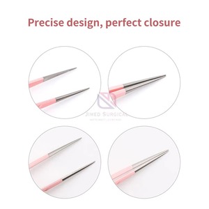 Pince à épiler pour cils JIMED SURGICAL en acier inoxydable léger |   Applicateur réutilisable de haute qualité pour extensions de cils |   Modèle - Product Image 5
