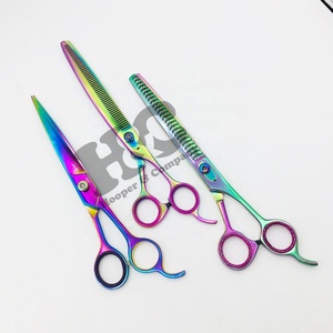 Nouvelles Ciseaux de Toilettage pour Animaux de Compagnie, Ciseaux Courbes à Lame Affûtée en Acier Inoxydable de 7 Pouces, Ciseaux Multicolores Très Demandés - Product Image 3