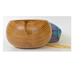 Attractive Wooden <b>Yarn</b> Bowl Wood for Crochet Large Size Knitting Bowl 7"x4" Inch Handmade Use and Sale Product Japanese Style - Product Image 6