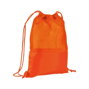 Zainetti Sportivi Promozionali Personalizzabili in Rete 210T con Coulisse per Gadget - Product Image 1