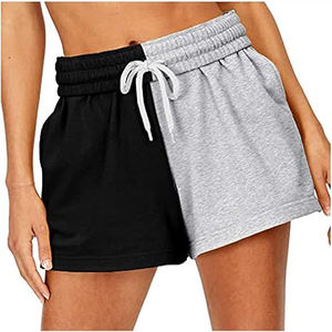 Short en coton confortable taille haute pour femmes Short de survêtement uni respirant taille élastique Vêtements confortables pour femmes - Product Image 1