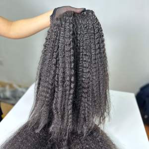 Fabricant vietnamien de cheveux synthétiques crépus droits de haute qualité OEM professionnel de nombreuses textures de trame de cheveux chinois génie - Product Image 1