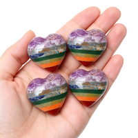 Grenzüberschreitend Beliebter 3cm Kristall Halbedelstein Sieben-Farben-Ornament Luxuriöses Modisches DIY-Mosaik zum Zusammenstecken