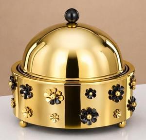 Luxury Classic Stainless Steel Insulated Eco-friendly Casserole <b>Pot</b> Buffet Decorative Serving Food Warmer Customizable Size All - Product Image 1