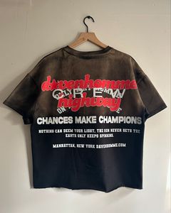 เสื้อยืดโอเวอร์ไซส์ฟอกสีด้วยกรดเสื้อผ้าแนวสตรีทฮิปฮอปพิมพ์ลายดีทีจีเสื้อผ้าแนวสตรีทฮิปฮอปออกแบบโลโก้ขนาดใหญ่ได้ตามต้องการ100% ผ้าฝ้ายฟอกสี - Product Image 2