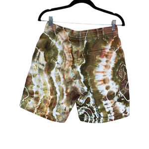 Short tie-dye multicolore pour homme Taille haute avec cordon de serrage Deux poches Short tie-dye d'été pour homme au design personnalisé - Product Image 3