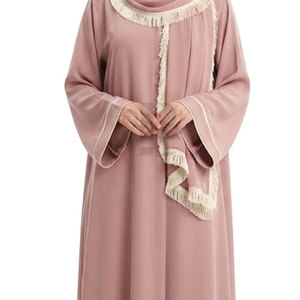 Robe de prière douce pour femmes, tenue de prière islamique musulmane modeste, longue, ample, avec capuche, pour un culte quotidien confortable - Product Image 6