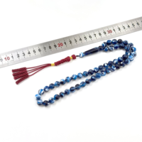 Tasbih musulman arabe moderne fait main en résine 10mm, 51 perles, Misbaha, Ousari Bakélite, Vente en gros